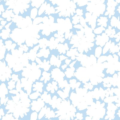 Blue and white flower silhouette surface art pattern surface art by Susanna Nousiainen Studio detail