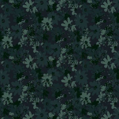 Green watercolor Flowers surface art pattern surface art by Susanna Nousiainen Studio