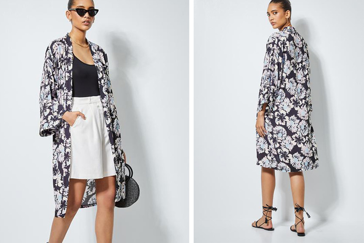 Kimono vibe flower surface pattern design
