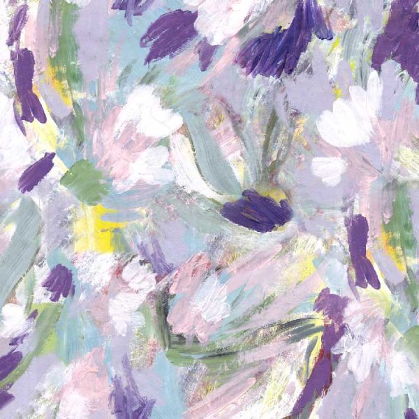 Abstract painted flowers pastel surface design full imgae