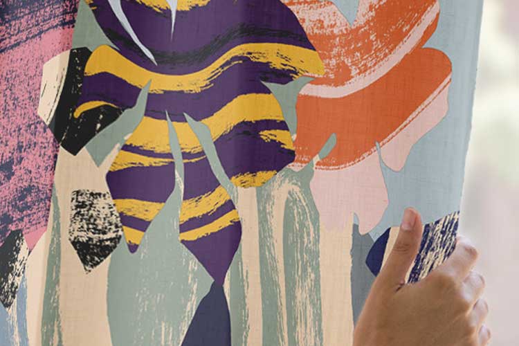 Surface pattern design on Minted.com curtain.