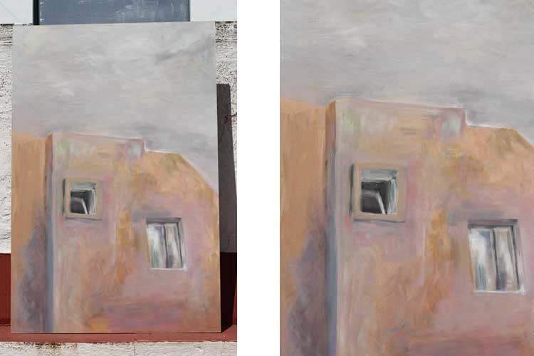 Painting house buildong art work Susanna Nousiainen