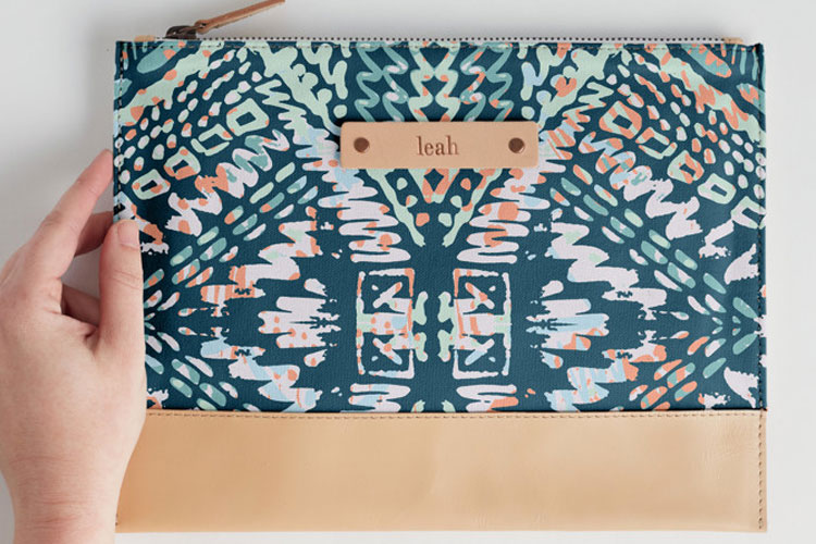 Geometric pouch design Design by Susanna Nousiainen to Minted.com